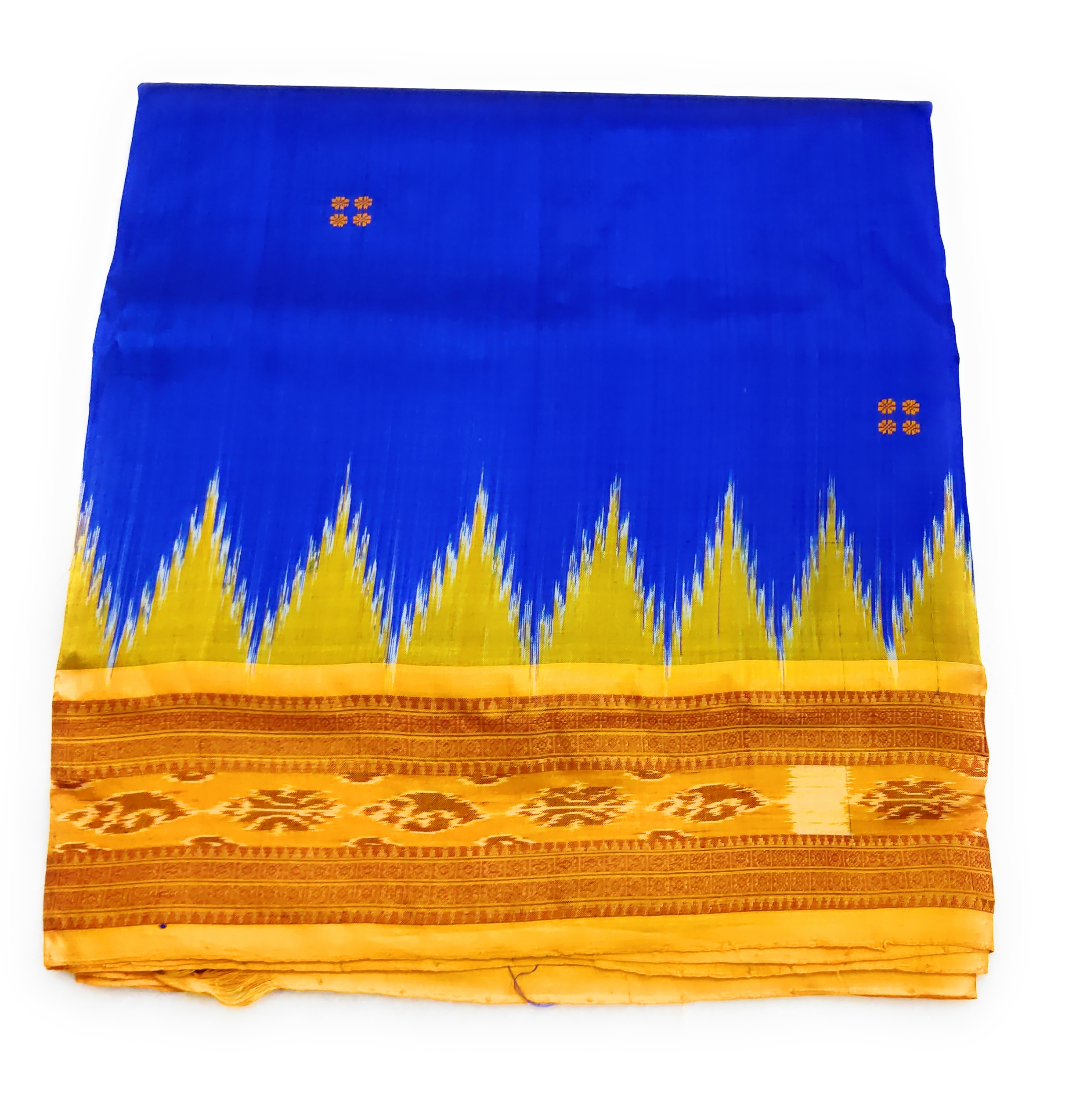 Sambalpuri Saree Design - The Name and Fame of Odisha Handloom: Yellow Silk  saree for Bridal outfit.